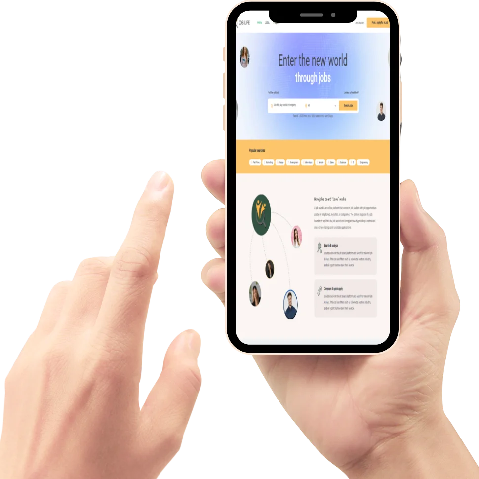 JobLife mobile app - search jobs on the go